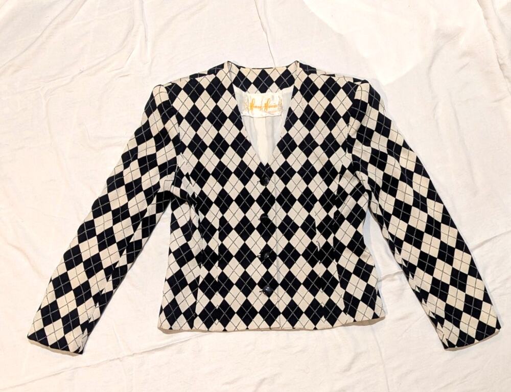 Vtg. 100% Silk David Hayes Jacket, Size 10